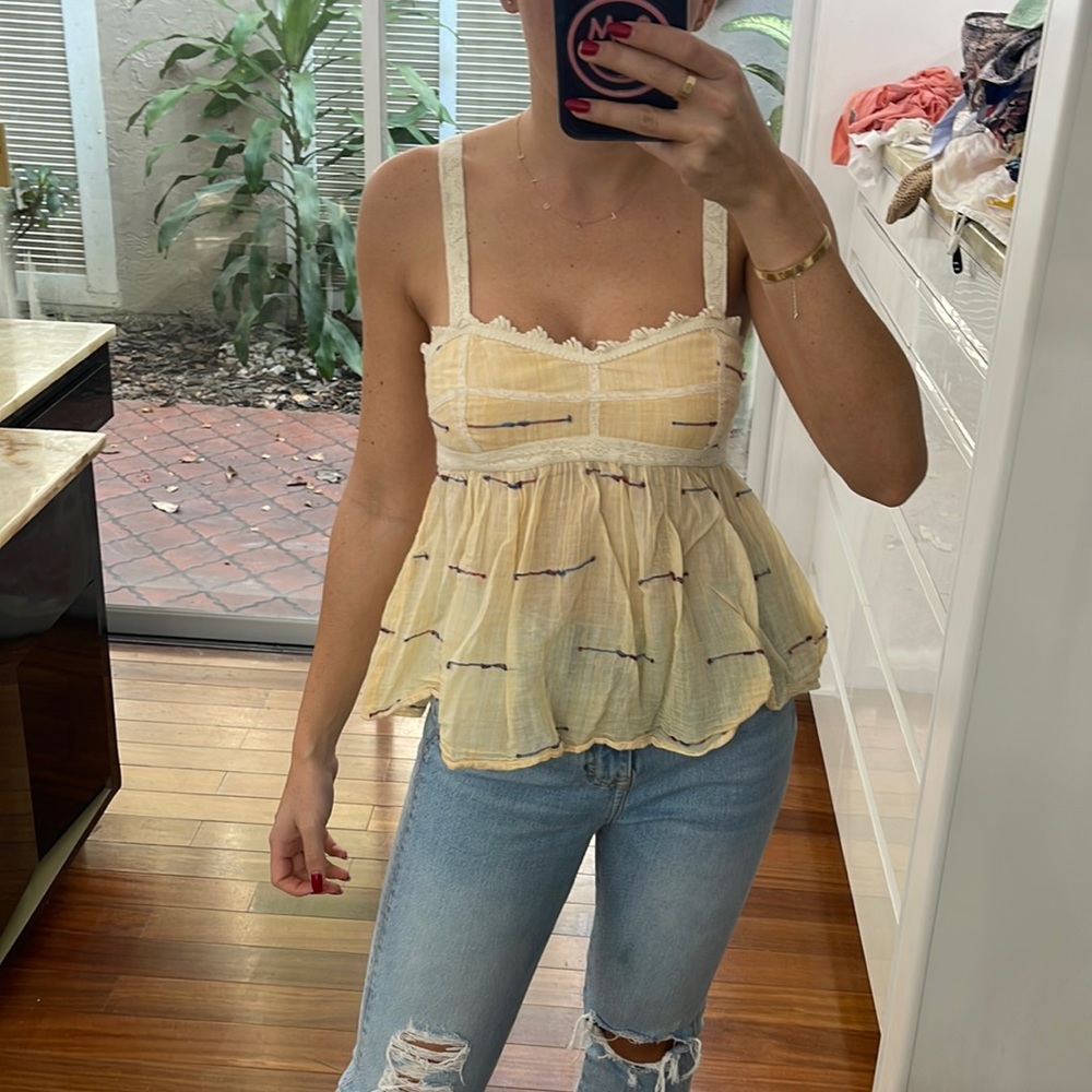 Free people tie back top
